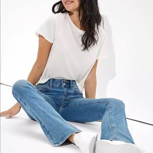 American Eagle High Rise Artist Flare Jeans, 10L